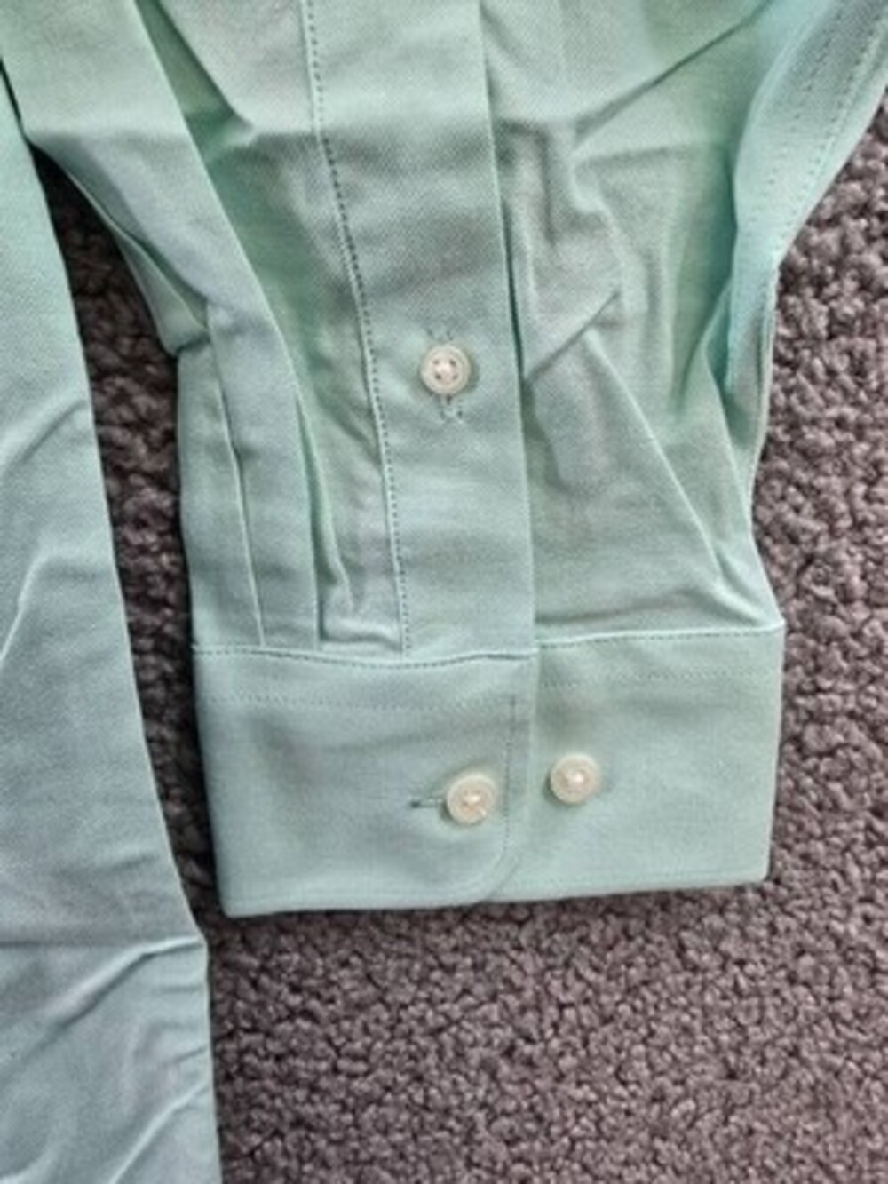 Club Room Button-Down Oxford Solid Dress Shirt Men's 16 32/33 Mint Long Sleeves - Picture 13 of 13